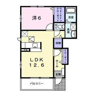 アンソレイエ V【1階】の間取り