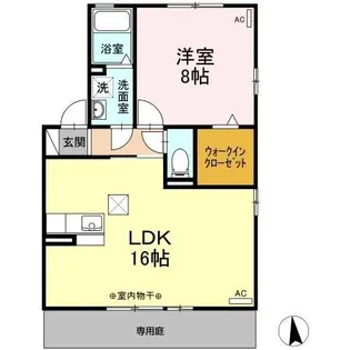 タウンホーム坂巻【1階】の間取り