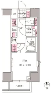 プレジリア東日本橋【4階】の間取り