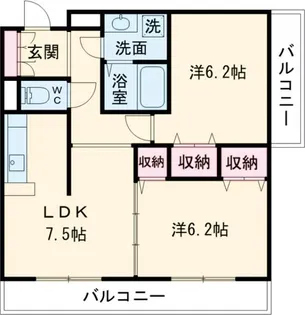 メルベーユ【3階】の間取り