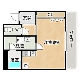 リバーヴィレッジ新森【1階】の間取り