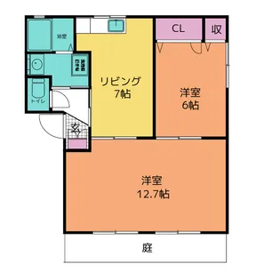 ファレノ B棟【1階】の間取り