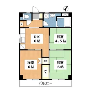 コーポサテライト【1階】の間取り