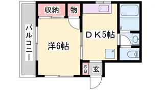 ハイツ松本【2階】の間取り