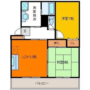 カサグランデ【2階】の間取り