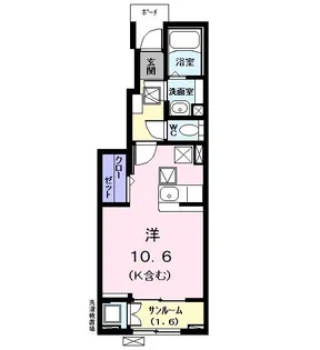 シャノワール【1階】の間取り