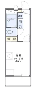 レオパレスタナべ【3階】の間取り
