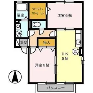 サンメゾン河村 II棟【2階】の間取り