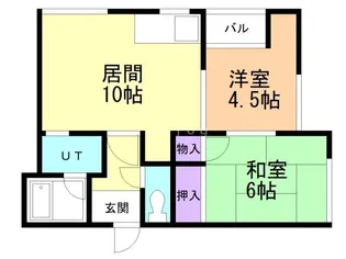 アパートメントハウス三田【1階】の間取り