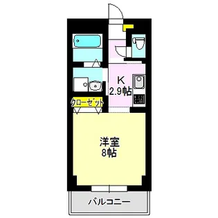 問屋ステーションビル【4階】の間取り