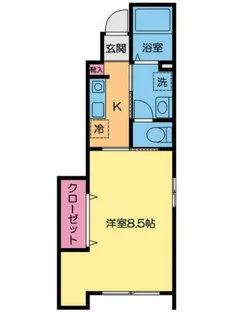コリンクレールB【1階】の間取り