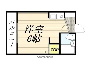 スカイコート函館【1階】の間取り