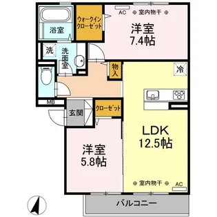 セゾン I【3階】の間取り