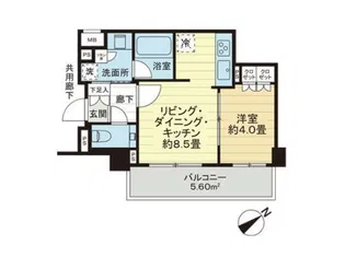 サンクタス文京大塚 ボゥテラス【1階】の間取り