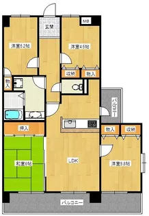 COMODO小郡【10階】の間取り