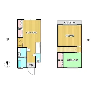 セントラルハイツB【2階】の間取り