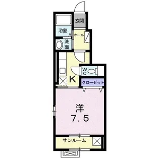 グランペール南星A【1階】の間取り