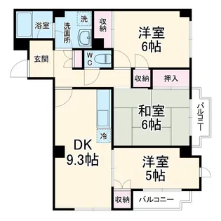 ソレイユ八柱【1階】の間取り