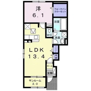 ディアナII【1階】の間取り