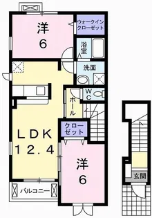 メゾン・ド・リアンX【2階】の間取り