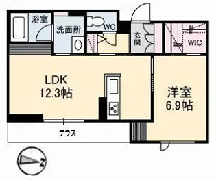 HIRA TERRACE【1階】の間取り