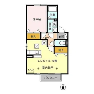 イヴェール B【1階】の間取り
