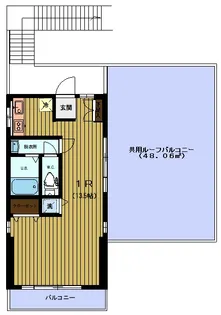 東京都目黒区柿の木坂1【マンション】の間取り