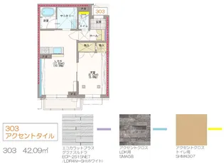 ベルクK【3階】の間取り