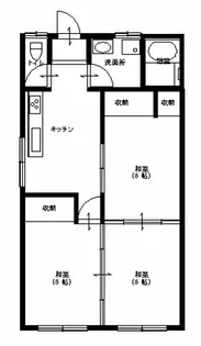 桜田コーポI【2階】の間取り