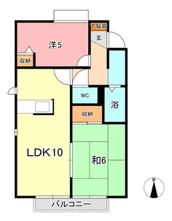 サニーガーデン【2階】の間取り