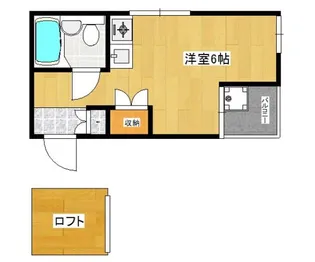トクワI【2階】の間取り
