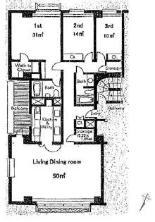 ブラフ100(BLUFF)【7階】の間取り