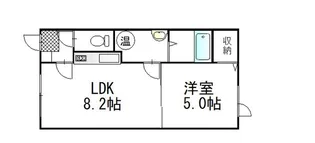 ロイヤルガーデン【1階】の間取り