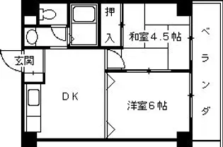 本町アパートメント【3階】の間取り