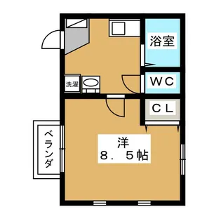 コルソ南柏【1階】の間取り