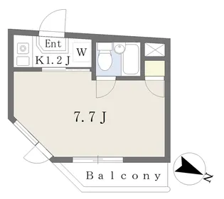 タートルフラッツ【4階】の間取り