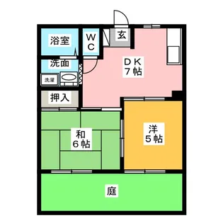 フレグランス法華【1階】の間取り