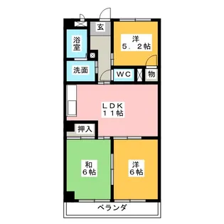 マルサンマンション【3階】の間取り