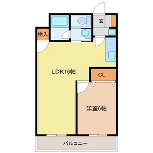 藤清コーポ【4階】の間取り