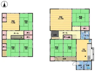 高知県南国市篠原【一戸建】の間取り