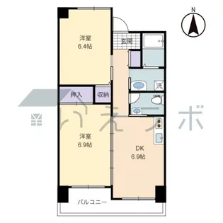 オリーブ新本町【3階】の間取り