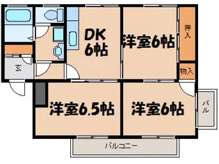 3DKの間取り画像
