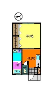 シェトワ神山【1階】の間取り