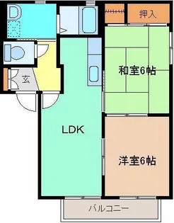 グランシャリオ B【2階】の間取り