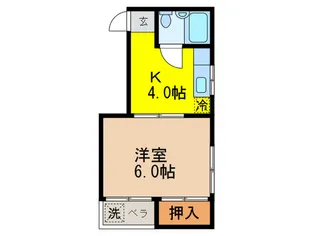 オ-キッドフラッツ【2階】の間取り