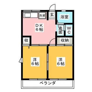 セントラルハイムA【2階】の間取り