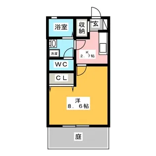 ADVAN pneu A棟【1階】の間取り