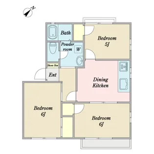 コスモタウン鎌取C【1階】の間取り