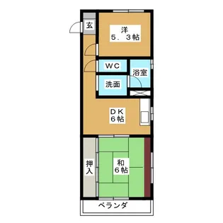 エクセル塩釜【1階】の間取り