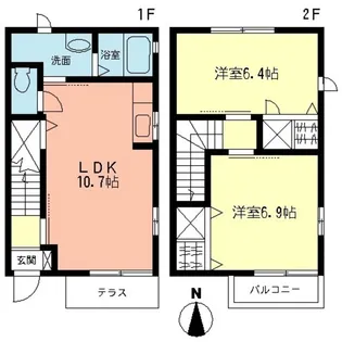 神奈川県秦野市今泉【一戸建】の間取り